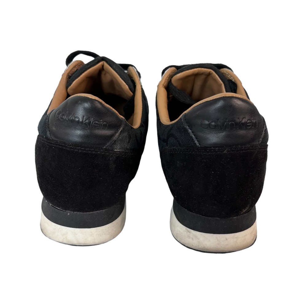 Calvin Klein Womens Tea CK Logo Sneakers Black Size 8 - Picture 3 of 8